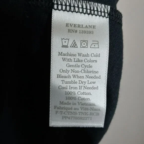 Everlane The Recotton Black Racerback Tank - Picture 7 of 7